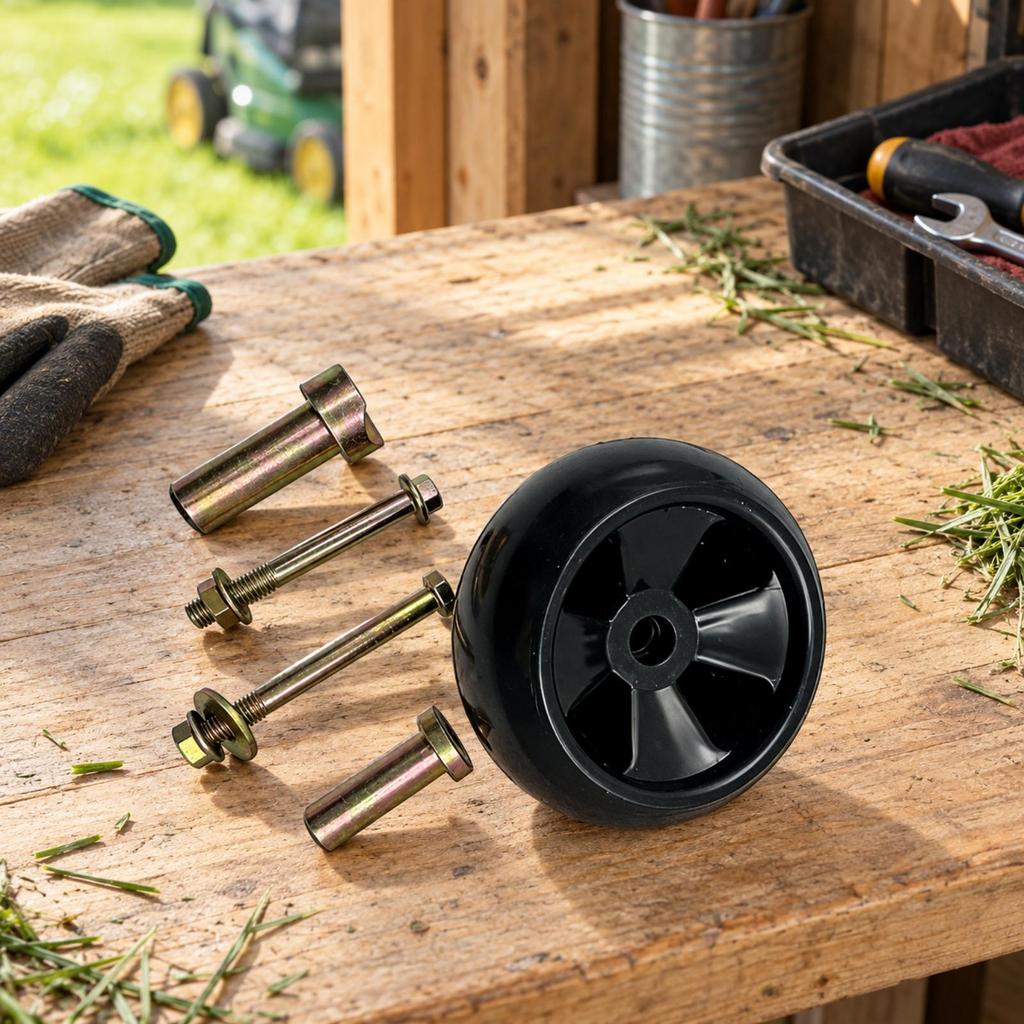 Grass Trimmer Parts Replacement Mowers Deck Wheel HighStrength for Outdoor Use