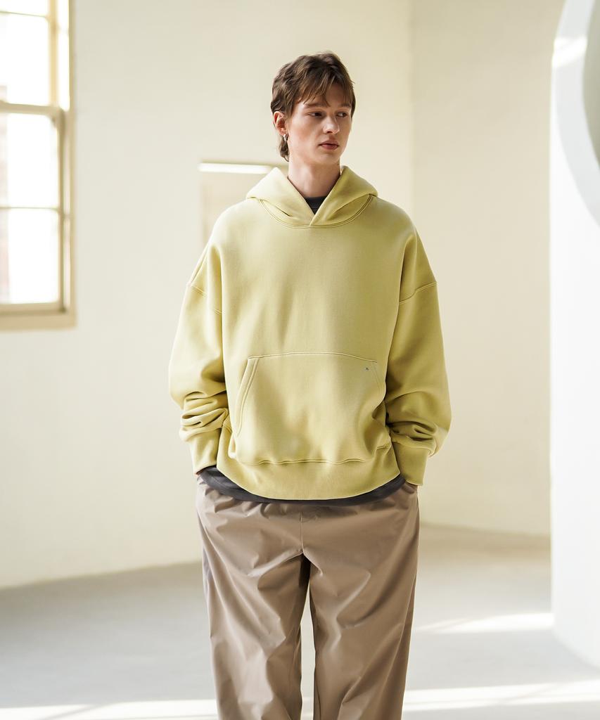As Brushed Hoodie Pale Yellow Shhd6681