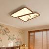 Song Dynasty-Inspired Zen Bamboo Ceiling Light: Retro Creative Square Design for Bedroom or Study