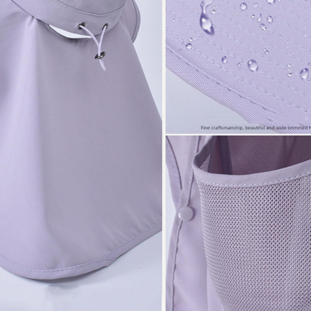 Neckline Mask Women Sun Hat Sun Protection Sunscreen Bucket Hat Fashion Cover Face Cap  Climbing
