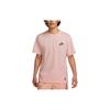 T Shirts Men's Pink Crew Neck Moderate Straight Fit FB9806-686