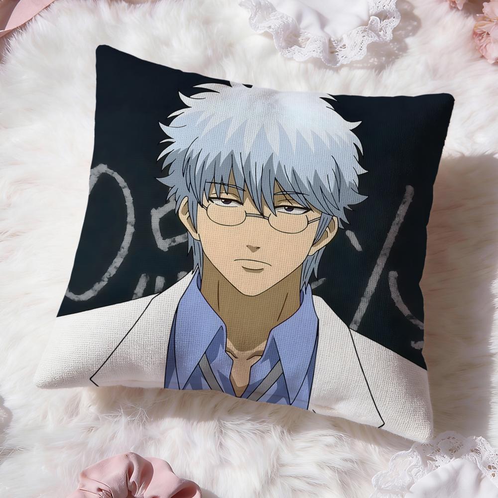 Gintama hot anime Cushion Cover Premium Comfort Reversible Pillow Cove -Two in One Design for Any Room & Car Interior