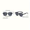 4pcs/set Teen'S Casual Square Glasses with Decorate Lens Function for Valentine'S Day Carnival Holiday Birthday Party