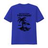 Better Than Yesterday Tropical Palm Trees Beach T Shirt for Summer Vacation Casual  Vintage Washed Streetwear Soft Versatile