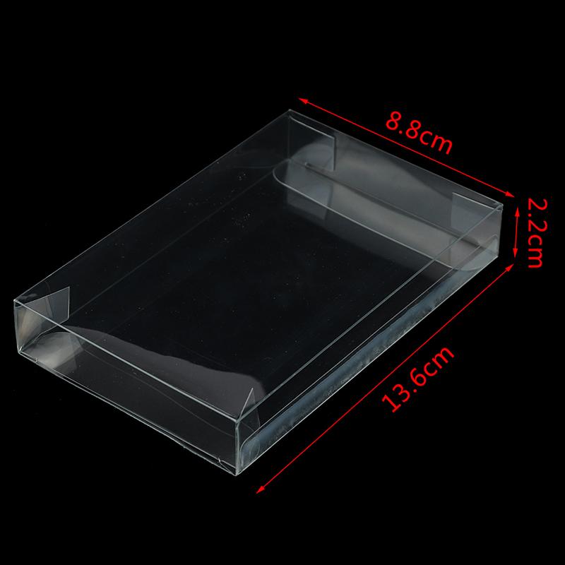 

10Pcs SNES N64 CIB Protector Box Case Clear PET Plastic Sleeves Anti Scratch Game Storage Display