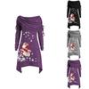 Festive Women's Santa Claus Sweater Jumper With Soft Material For Christmas Celebrations