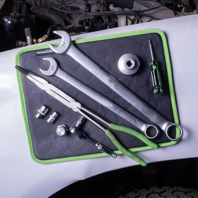 Magnetic Tool Organizer Mat PVC Leather Pliers Wrenches Screws Storage Pad Flexible Compact Magnetic Tool Mat For Car Repairing