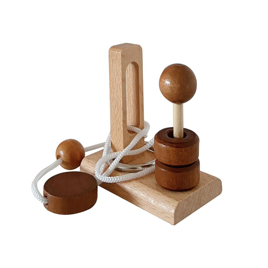 100-Piece Kongming Lock Wooden Puzzle Set for Kids and Adults