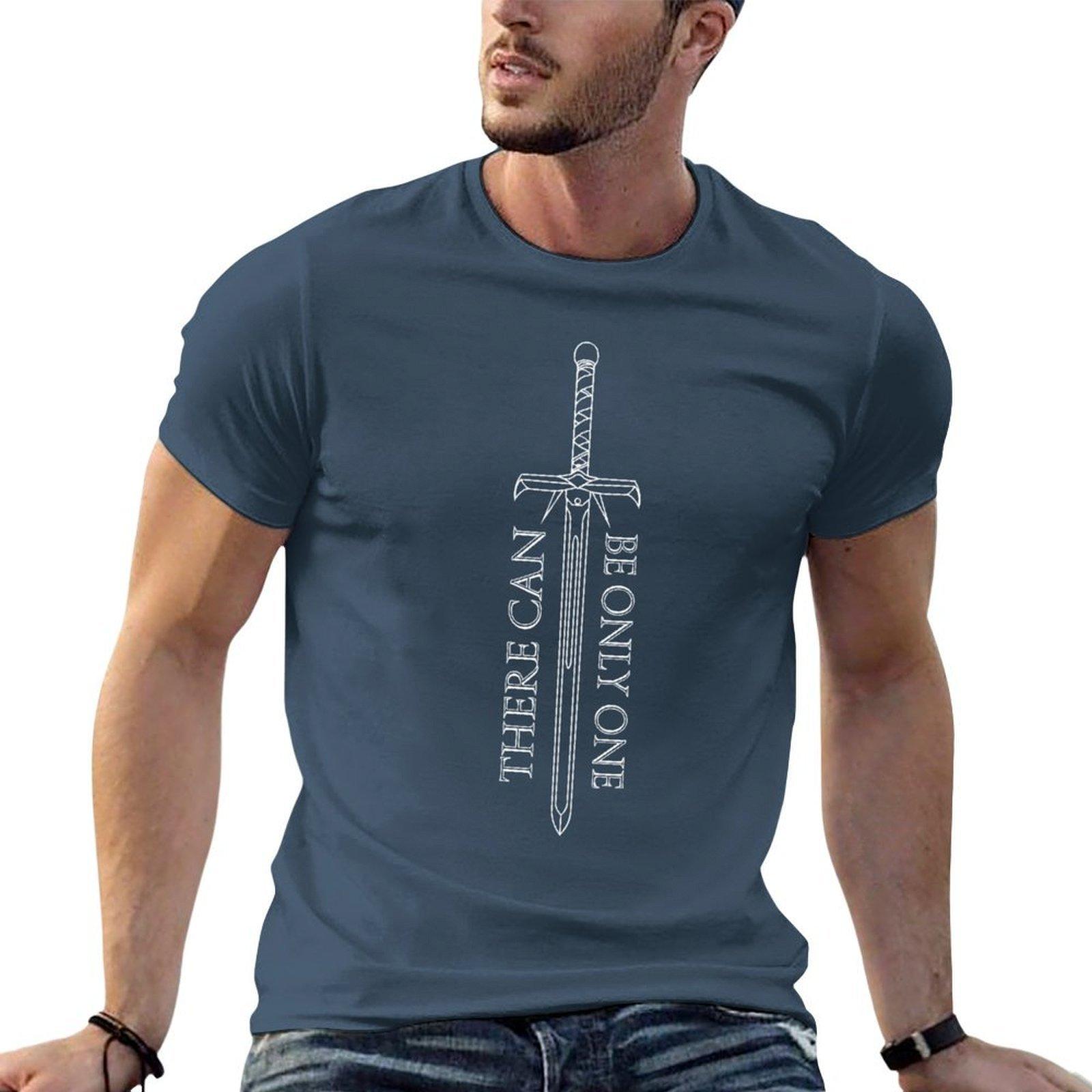 Highlander There Can Be Only One Kurgan Sword Tshirt Cotton Tshirt 100 T Shirts For Unisex Graphic Tees Tshirt S