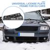 2 Stück Schwarz EU Standard Kennzeichenhalter Halterung Rahmen Korrosionsschutz Wasserdicht Langlebig Auto Autozubehör Halterungsabdeckung