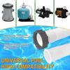 1.5'' Diameter Pool Sand Filter Pump Hose, 20inch Pool Pump Replacement Hose for Above Ground Pools,  Flexible Water Pool Hose Set