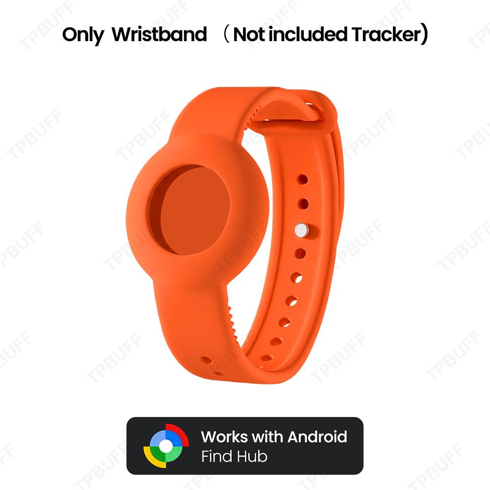 Android Smart Tracker Bracelet for Kids Soft Silicone Waterproof Wristband GPS Tracker Watch Band For Google Find Hub Anti-lost