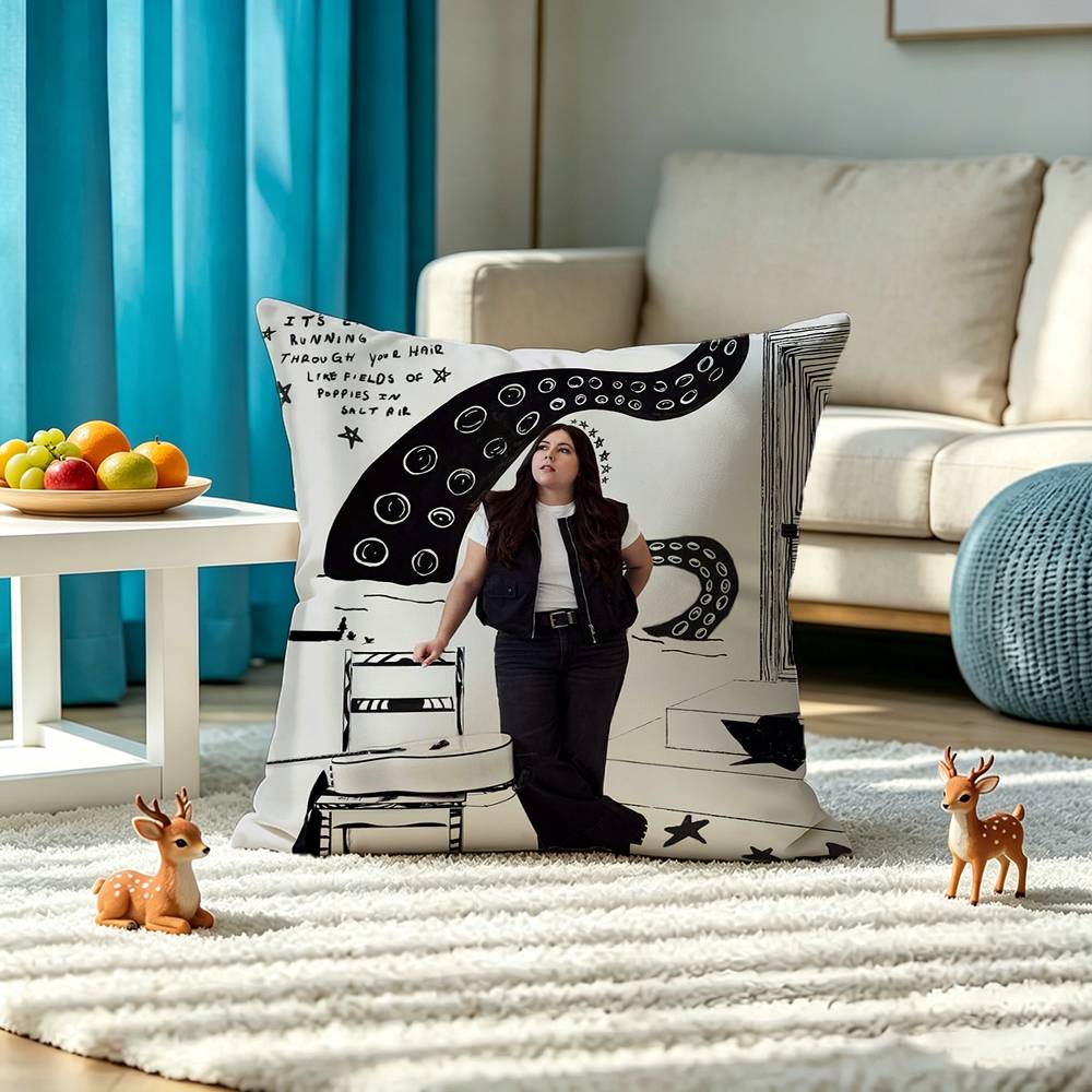 G-Gigi PerezS RAPPER Square Double-Sided printed Pillow Case Bedroom Bedside Pillow Sofa Cushion Cover