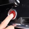 Red Carbon Fiber Engine Start Push Button Trim Accessories For Corvette C8 20-25