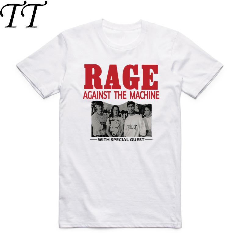 Asian Size Printing Rage Against The Machine Alternative Metal Music Band T-shirt O-Neck Short Sleeve T-shirt HCP4174