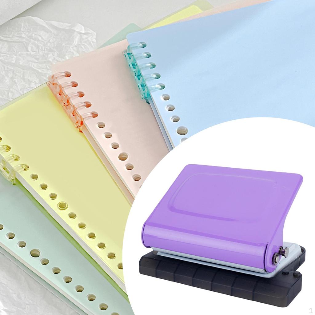 10 Hole Punch Mini Paper Manual Heavy Duty, Handheld Portable Puncher for
