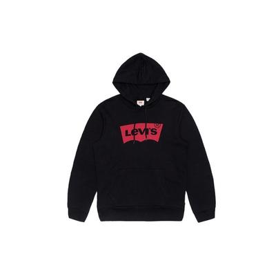 Felpa con cappuccio casual Levis con coulisse Unisex felpe con cappuccio Nera 19622-0005