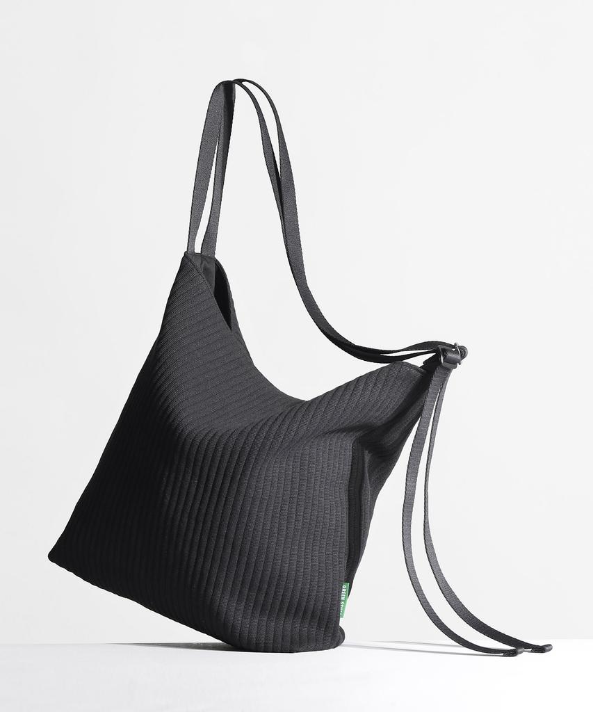 Green Stuff Spacious Loose Fit Shopper Bag 57 Ribbed Corduroy - Black