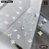 3D  Butterfly Super Flash Bottom Aurora Diamond 3D Nail Decoration Nail Accessories