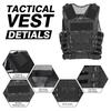 TOMSHOO Tactical Vest Multi-Pockets Breathable Combat Vest Outdoor Military Airsoft Army Vest for   Hunting Camping Hiking