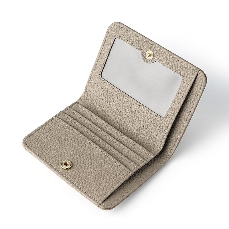 Leather Women's Wallet Simple Mini Women's Wallet Card Bag Zipper Small Coin Bag Change Bag