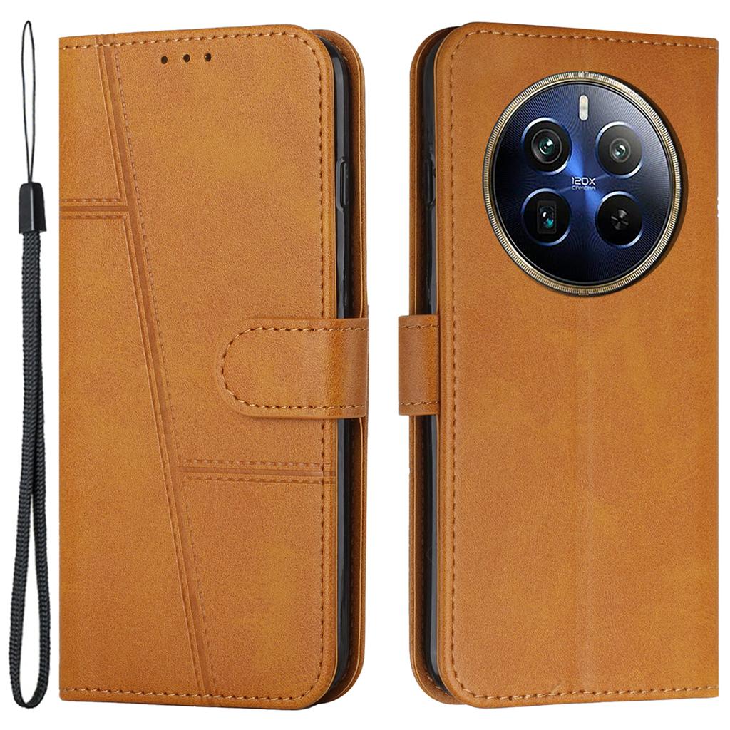 For TECNO Spark 20 Pro+ Case PU Leather Calf Texture Phone Cover with Stand Card Slots