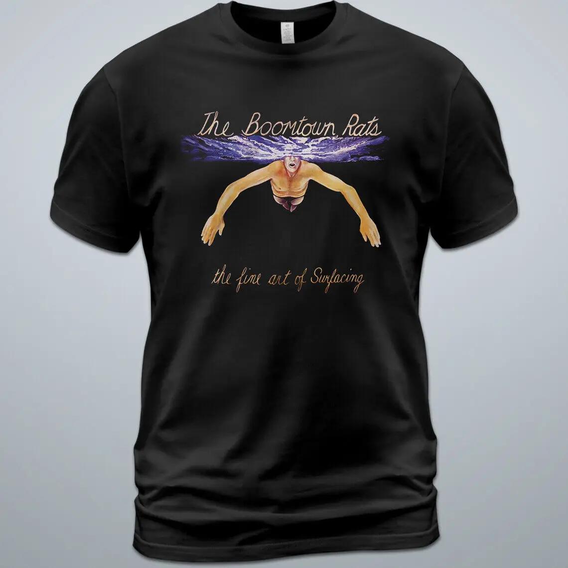 Cotton T Shirt The Boomtown Rats Fine Art of Surfacing Album Bob Geldof S разноцветный