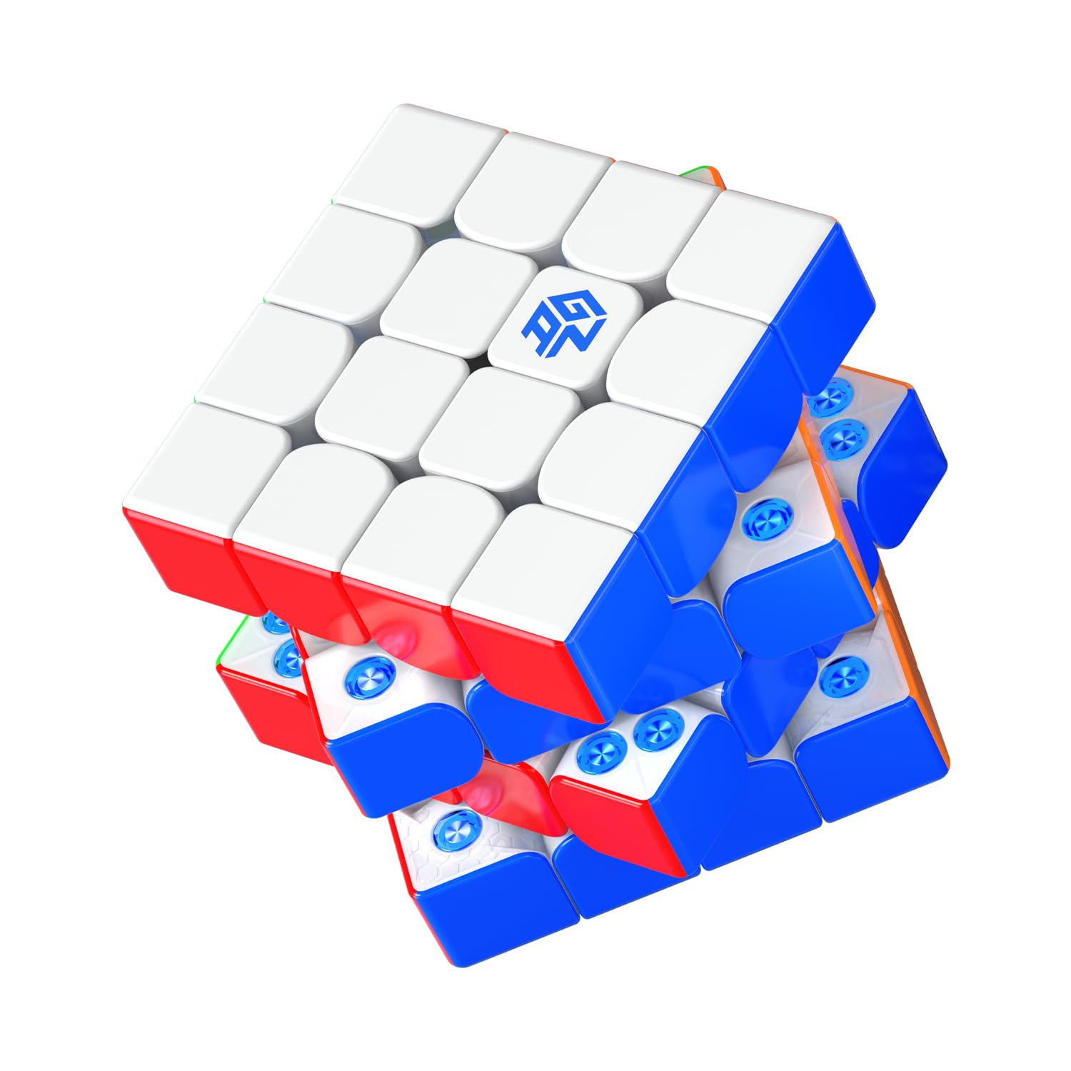 

Official GAN460 M v2 GunCube Stickerless GAN460 M v2 4x4 Competition Magnetic Cube, Easy to Turn, Magic Cube (UV)