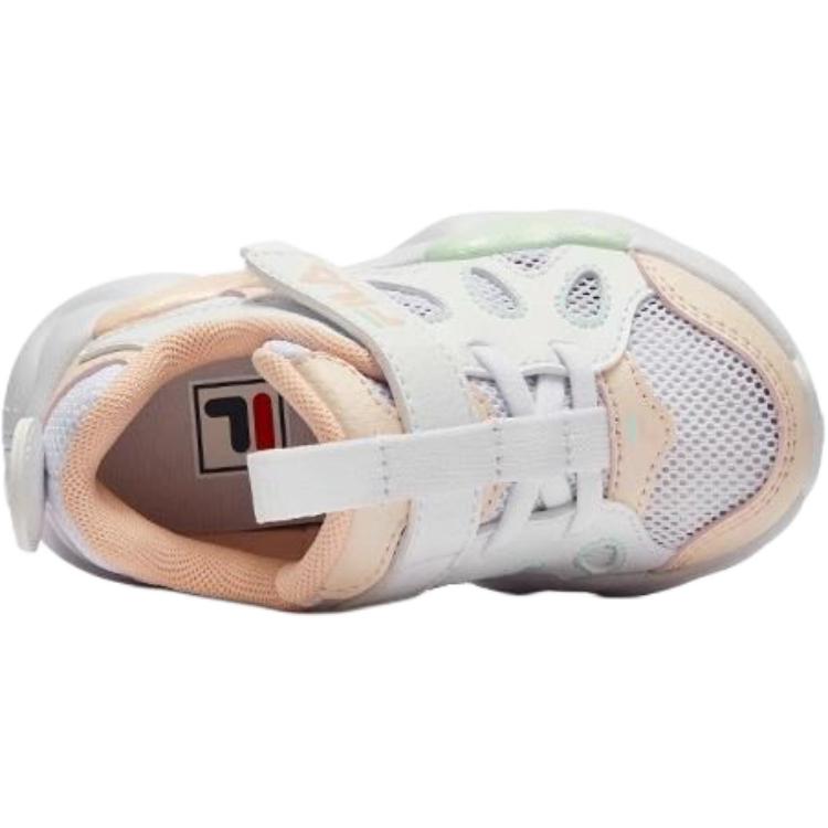 New FILA Heritage FHT Anti Slip Wear Resistant Low Top Toddler Shoes White Pink Infant And Toddler K13B521102F-WS