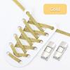 Rainbow Elastic Shoelaces Sneakers Press Lock Shoe Laces Without Ties Kids Adult Flats No Tie Laces Glitter Shoes Accessories