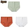 3 Pcs/lot Women's Underpants Soft Cotton Panties Girls High Waist Briefs Striped Panty Sexy Female Underwear Big Size M-XXL