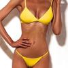 Moda Europea e Americana Bikini Sexy Nuovo Costume da Bagno da Donna a Pezzi Separati Monocolore Bikini Multicolore