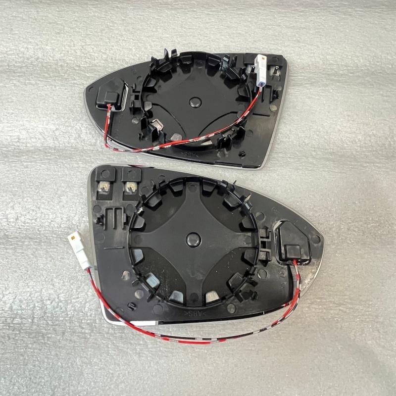 For VW GOLF 7 7.5 VII GTI GTD GTE R-line MK7 2013- BSA BSD BSM Heated Side Rear Mirror Glass Blind Spot Assist