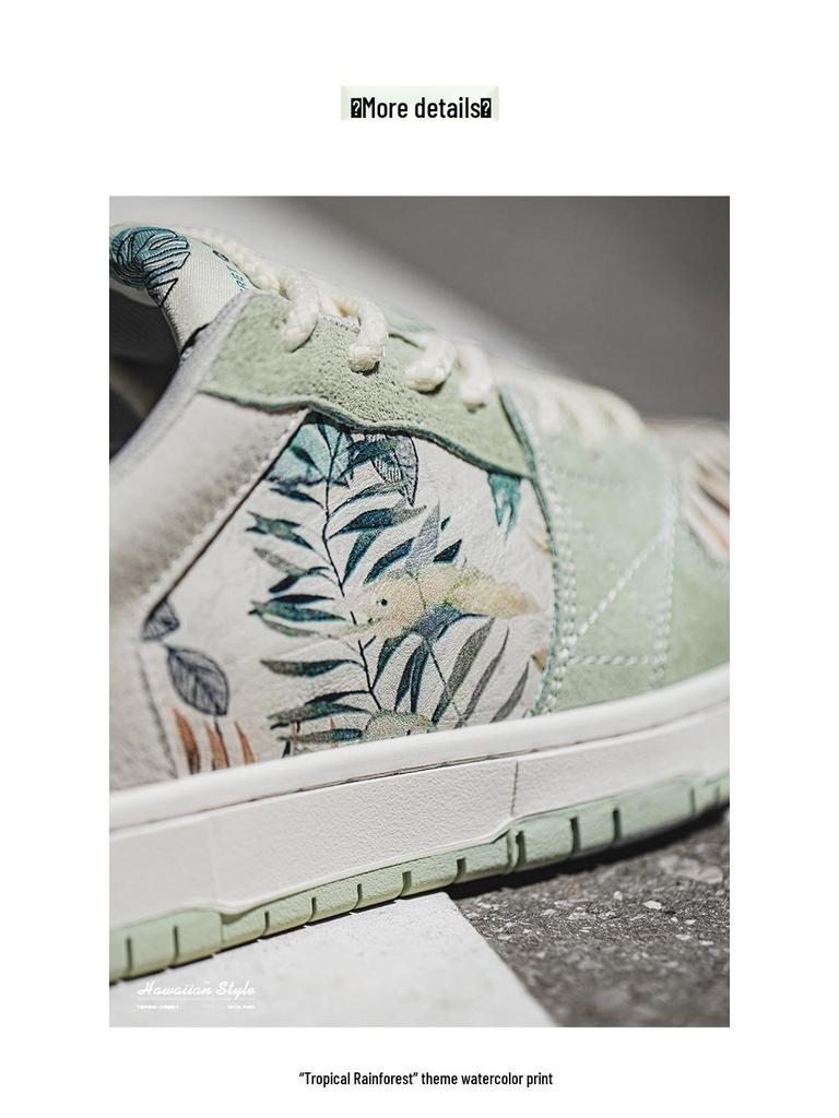 MRA Men's 2025 Tropical Rainforest Canvas Shoes – Niche Design, Autumn Sports Casual Trend.