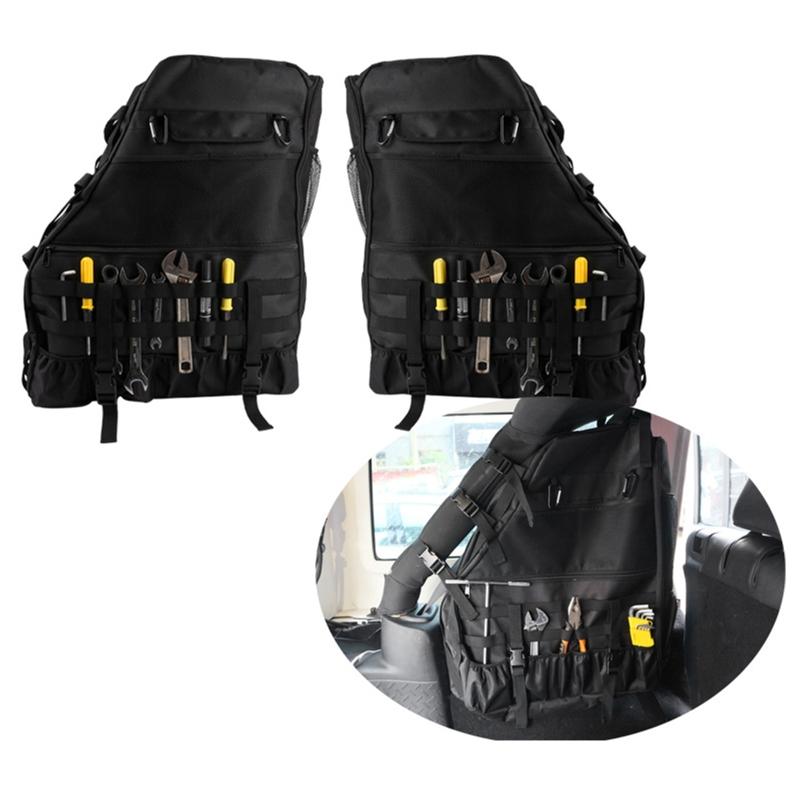 Roll Bar Storage Bag Cargo Organizer Bag Cage with Multi-Pockets for Wrangle