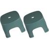 Kichvoe 2pcs Toddler Step Stool Bathroom Stool Toilet Step for Toilet Potty Training and Sink Use Green