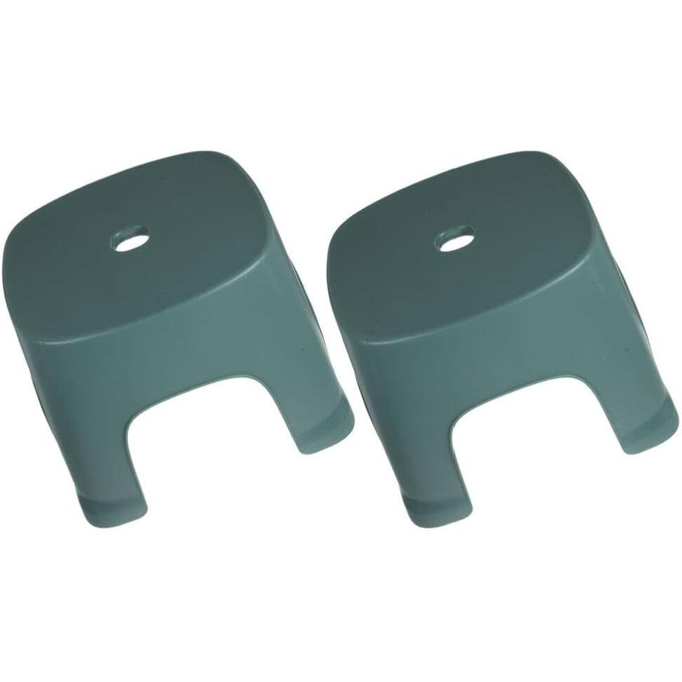 Kichvoe 2pcs Toddler Step Stool Bathroom Stool Toilet Step for Toilet Potty Training and Sink Use Green