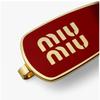 Miu Miu 5if147 2f6t F0011 Logo Enamel Hair Clip