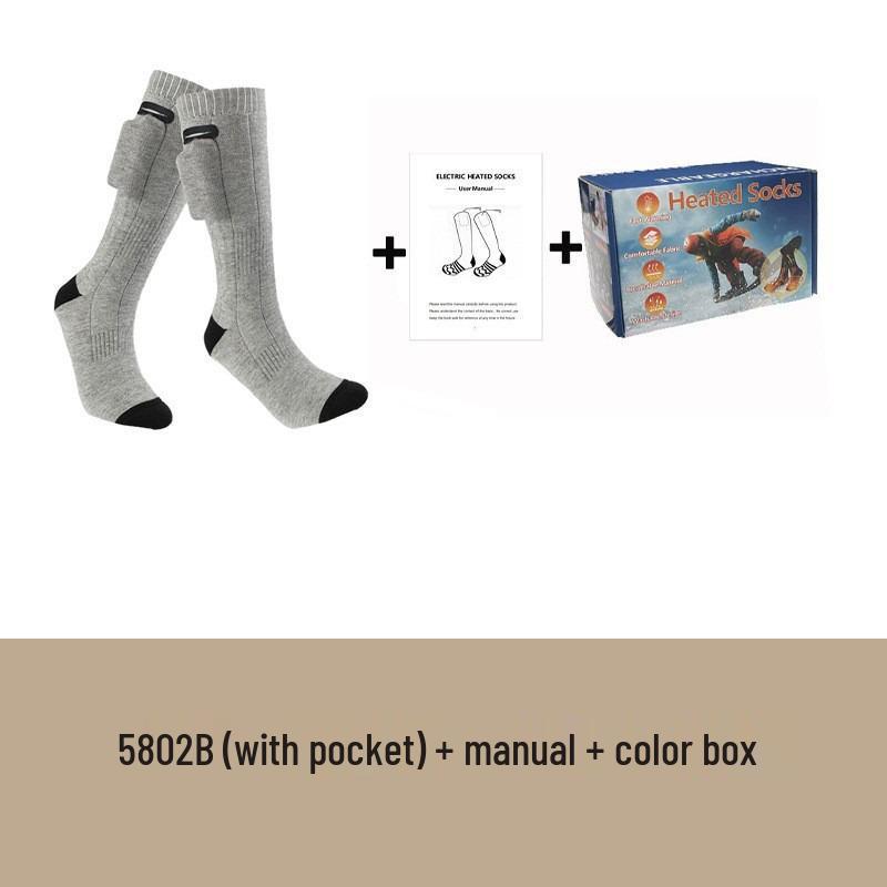 Removable Electric Heating Socks - Pure Cotton Winter Warmers