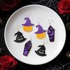 Halloween Thema Ohrringe Form mit Kürbis Geist Design Anhänger Formen Silikon Textur Geeignet für Schmuckherstellung
