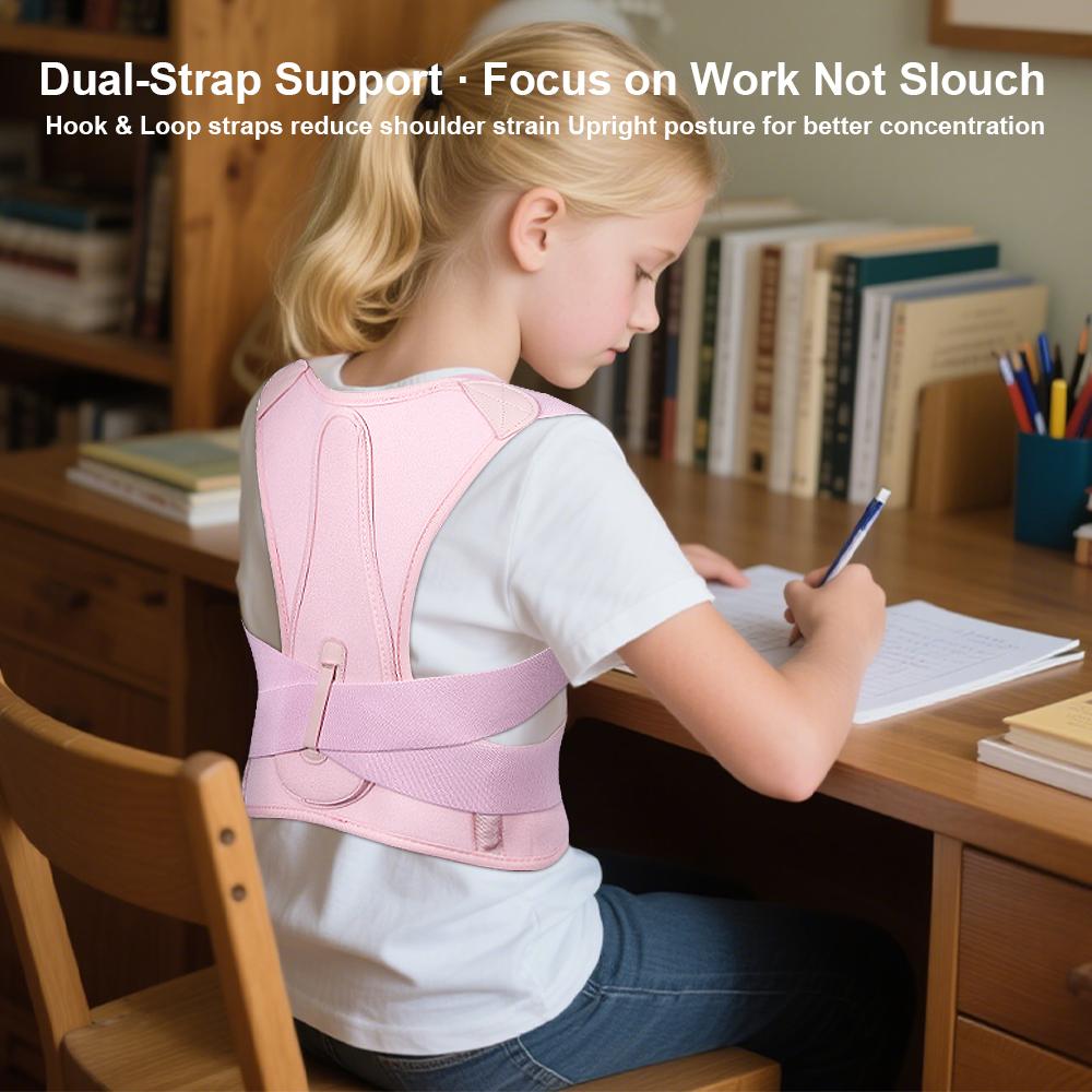 Posture Corrector For Kids,Upper Back Posture Brace For Teenagers Back Straightener Support Under Clothes Spinal Support