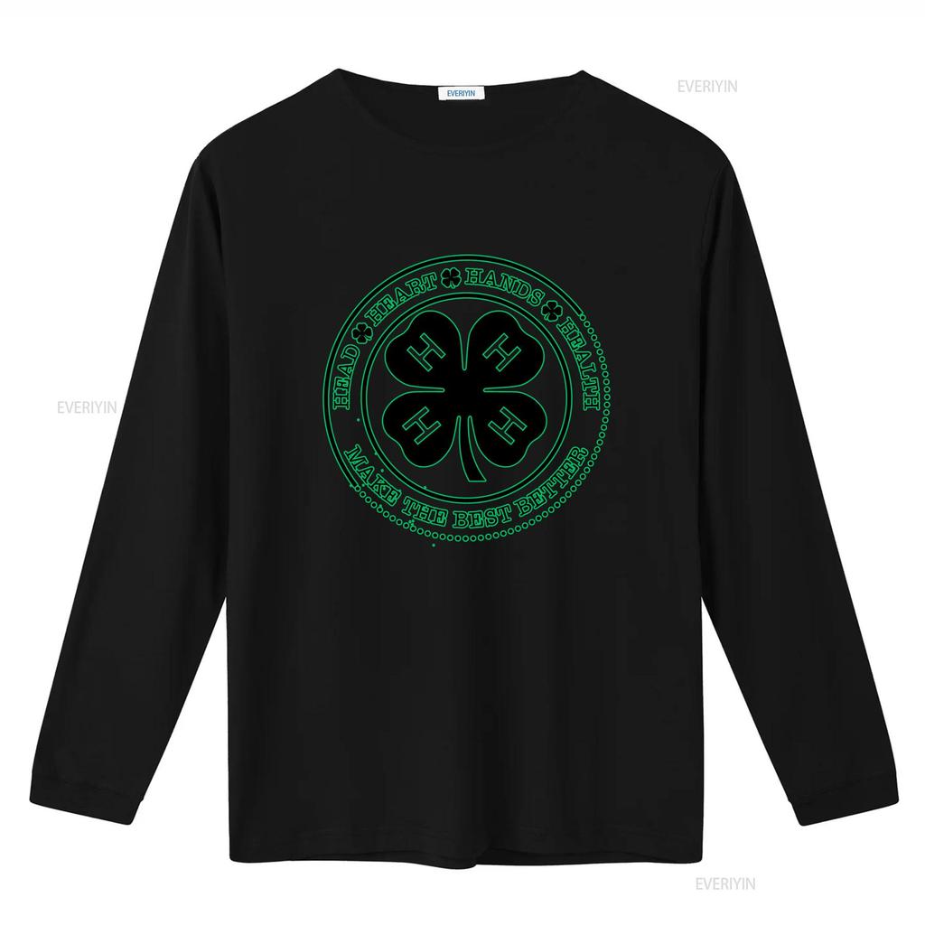 4 H Life T Shirt Mom Dad Lucky Goat St Patricks Day Cow 4H Uncle Handmade  Vintage Washed Stylish Casual Soft Designer Clothes