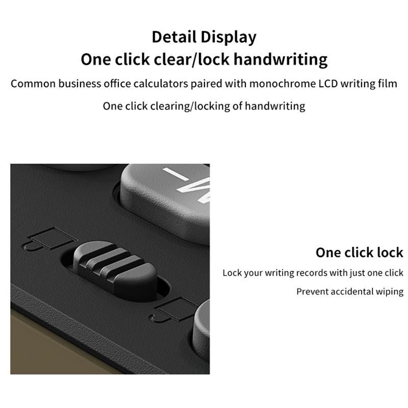 Scientific Calculator With Writing Drawing Tablet Portable 12Digit Lcd Large Display Calculator For Math Study Office Draft Memo