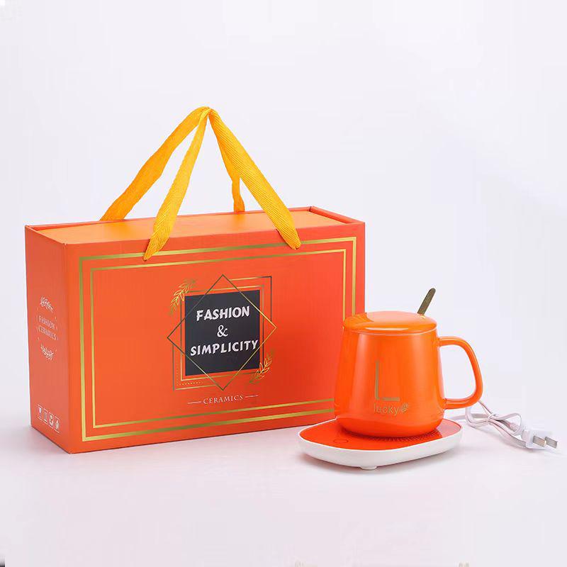 Ceramic Mug with Lid & Spoon: Printed Coffee & Water Cup for Home, Office, Couples & Women
