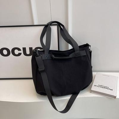 Handheld Large Capacity Casual Tote Bag for Women's Summer Work Commuting Single Shoulder Bag Simple and Versatile Trend