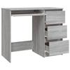 VidaXL Bureau Sonoma gris 90x45x76 cm Bois d'ingénierie 815508