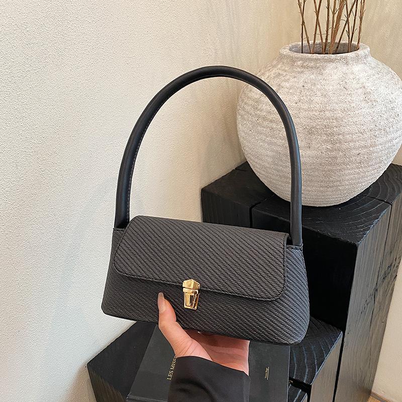 

Ретро мода простая наплечная сумка новая повседневная портативная сумка подмышку дорожная универсальная женская сумка чёрный