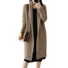 Fashion Cardigan Knitted Sweater Women Clothes Autumn Winter Long Sleeves Jacket Mid-Length Vintage Knitwear Female