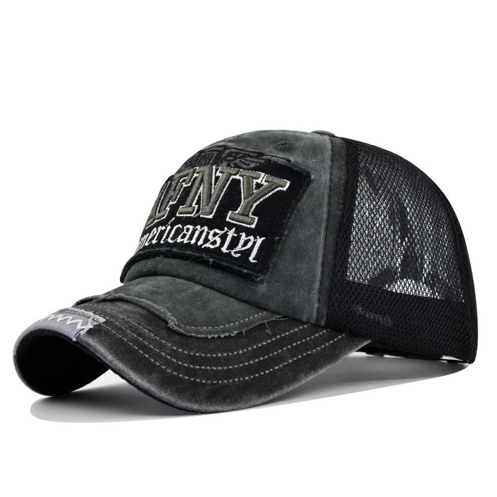 Afny Embroidered Baseball Cap Patch 3d Embroidery Duck Tongue Mesh Cap Casual Embroidery Sun Hat чёрный