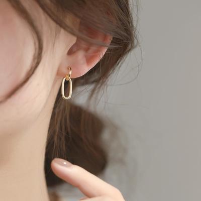 18K Gold Plated Elegant Silver Earrings for Women Stylish Dangle Earrings Fashion Jewelry